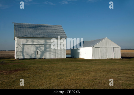 Bâtiments de ferme, Indiana USA Banque D'Images