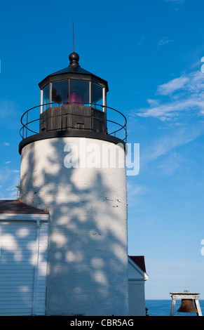 L'Acadia National Park près de Bar Harbor Maine célèbre phare de Bass Harbor Banque D'Images