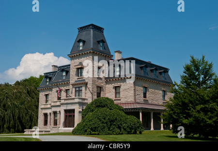 Newport Rhode Island célèbre Chateau-sur-Mer sur la route des manoirs Banque D'Images