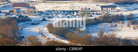 Auchinstarry Marina, Brewster, en hiver Banque D'Images