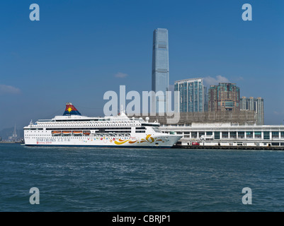 dh TSIM SHA TSUI HONG KONG a été amarré au navire de passagers Ocean terminal Pisces Star Cruises Waterfront Cruise port icc Banque D'Images