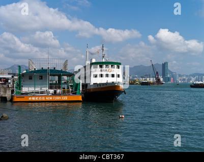 Dh Wan Chai, Hong Kong Xin FA Nouveau monde premier Dragon Pearl Cruise ferries Ferry Pier triple étage Banque D'Images