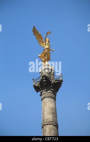 Monument de l'indépendance, Angel Statue, Paseo de la Reforma, Reforma, Mexico, Mexique, Amérique du Nord Banque D'Images