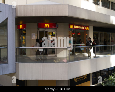 dh WAN CHAI HONG KONG McDonalds fastfood restaurant café fast food chine Banque D'Images