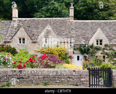 Gîtes traditionnels en Bibury, Cotswolds, Gloucestershire, Royaume-Uni Banque D'Images