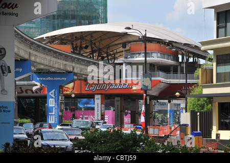 La station de monorail KL Kuala Lumpur Malaisie Banque D'Images