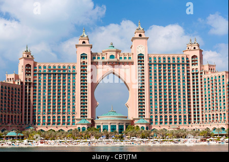 L'Hôtel Atlantis situé sur Palm Jumeirah à Dubai, Emirats Arabes Unis Banque D'Images