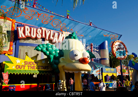 Krustyland Les Simpson's Ride at Universal Studios Orlando, Floride Banque D'Images