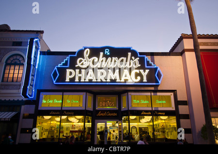 Schwab's Pharmacy sur Hollywood Boulevard à Universal Studios Orlando en Floride Banque D'Images