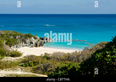 Les Bermudes. Chaplin Bay Beach, les Bermudes. Banque D'Images