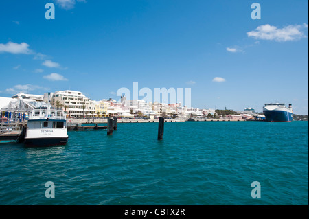 Port de Hamilton Harbour pour la capitale des Bermudes. Banque D'Images