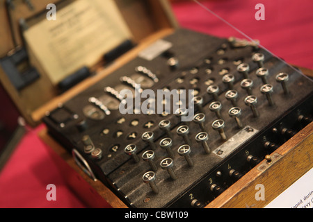 Cipher machine Enigma allemande de la Seconde Guerre mondiale 2 Banque D'Images