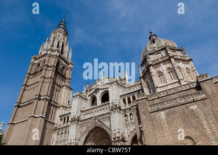 Cathédrale de style gothique de la merveilleuse ville de Tolède, Espagne Banque D'Images