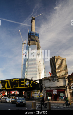 Le Shard London Bridge en construction Banque D'Images