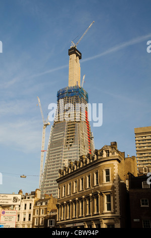 Le Shard London Bridge en construction Banque D'Images