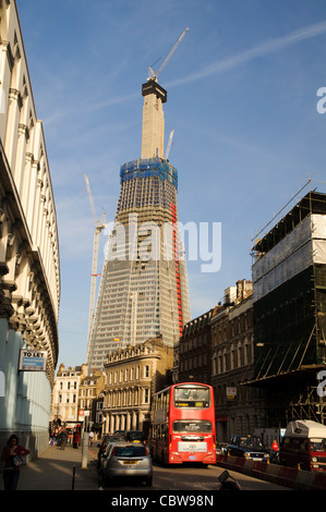 Le Shard London Bridge en construction Banque D'Images