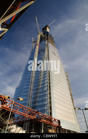 Le Shard London Bridge en construction Banque D'Images