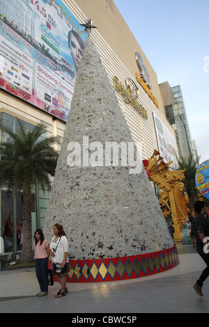 Arbre de Noël à Bangkok Siam Paragon Banque D'Images