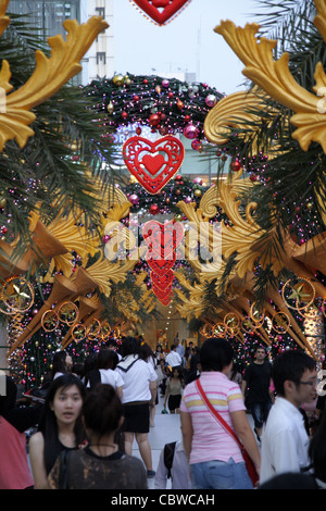 Nouvel an noël à thème de Siam Paragon mall à Bangkok Banque D'Images