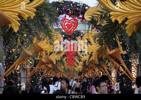 Nouvel an noël à thème de Siam Paragon mall à Bangkok Banque D'Images