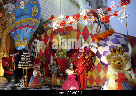 Nouvel an noël à thème de Siam Paragon mall à Bangkok Banque D'Images