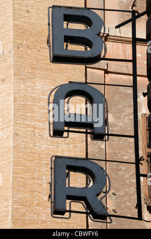 Barre de signer Banque D'Images