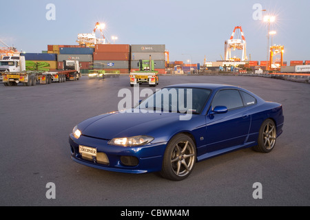 Modification et custom Nissan 200SX Voiture de sport japonaise. Banque D'Images