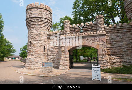 New York, Chattanooga Lookout Mountain, Bataille, Point Park, la guerre civile National Military Park. Banque D'Images