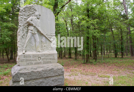 New York, Chattanooga, Chickamauga Battlefield National Military Park, lieu historique de la guerre civile Banque D'Images