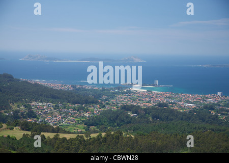 Grand et pittoresque paysage de Vigo en Galice Espagne Banque D'Images