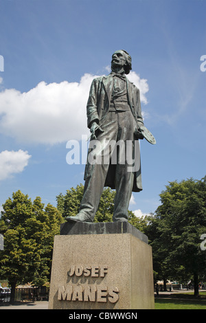 Josef Mánes statue, Prague, République Tchèque Banque D'Images