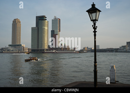 En bateau-taxi Hotel New York sur la Meuse à Rotterdam Banque D'Images