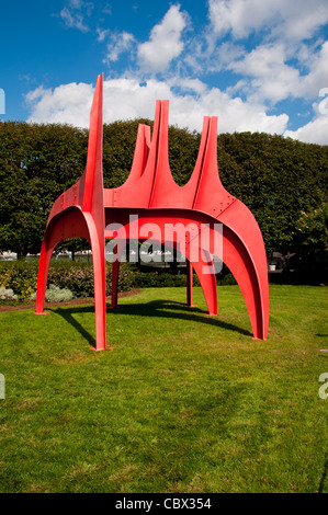 Cheval Rouge, Red Horse, Alexander Calder, la Sculpture Garden, Washington, DC, DC124676 Banque D'Images