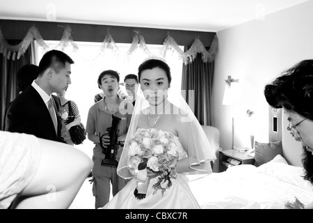 Le mariage de Li Ang et Guo Lina Banque D'Images