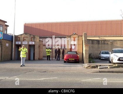 L'entrée principale de Droylsden Football Club sur match day Banque D'Images