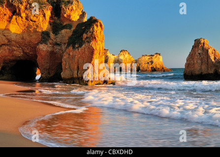 Le Portugal, l'Algarve : Prainha Beach près de Alvor Banque D'Images