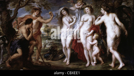 Peter Paul Rubens école flamande le jugement de Paris Madrid - musée du Prado Banque D'Images