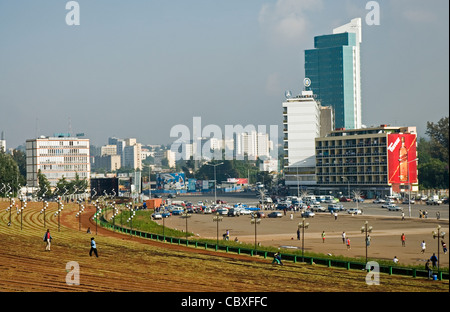 Meskel Square, Addis Abeba, Ethiopie Banque D'Images