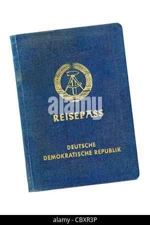 Passeport de la République démocratique allemande, RDA. Banque D'Images