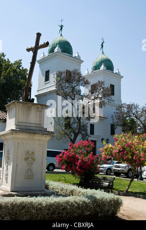 La ville de Santiago du Chili. Église de San Vicente Ferrer dans le Los Dominicos. District de Las Condes. Banque D'Images