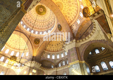 Nouvelle mosquée intérieur, Istanbul Banque D'Images