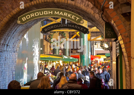 London, Southwark Borough Market Décembre 2011 Banque D'Images