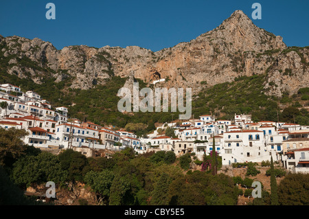 Le village de Velanidia sur la télécommande Vatika Peninsuala, Laconie, Péloponnèse, Grèce de l'est du sud Banque D'Images