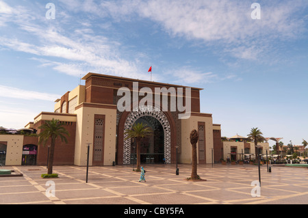 La gare moderne de luxe à Marrakech,Maroc Banque D'Images