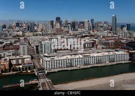 Photographie aérienne 185 Berry,San Francisco, Californie Banque D'Images