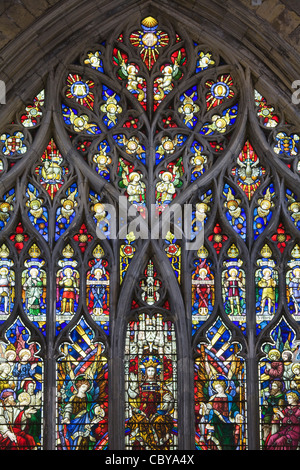 La fenêtre de l'Est par Clayton et Bell en 1919. L'église Holy Trinity, Hull, East Yorkshire. Banque D'Images