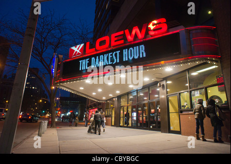 L'AMC Loews Lincoln Square Cinema dans le quartier Upper West Side de New York Banque D'Images