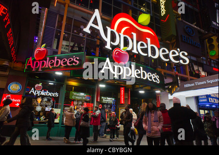 Une fois Square de la direction générale de la chaîne de restaurants Applebee's à New York Banque D'Images