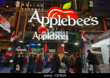 Une fois Square de la direction générale de la chaîne de restaurants Applebee's à New York Banque D'Images