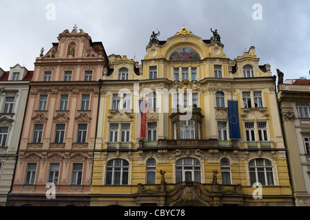 Ministère du Commerce, près de la place de la Vieille Ville, Prague, République Tchèque Banque D'Images